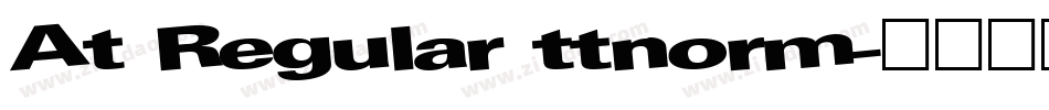 At Regular ttnorm字体转换